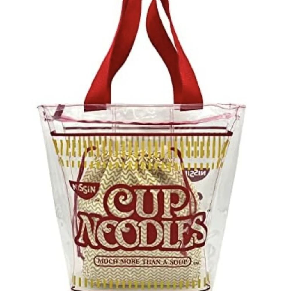 5 SET NISSIN Cup Noodles 2pc Tote Bag With 2pc Pouch Bag Set! NWT